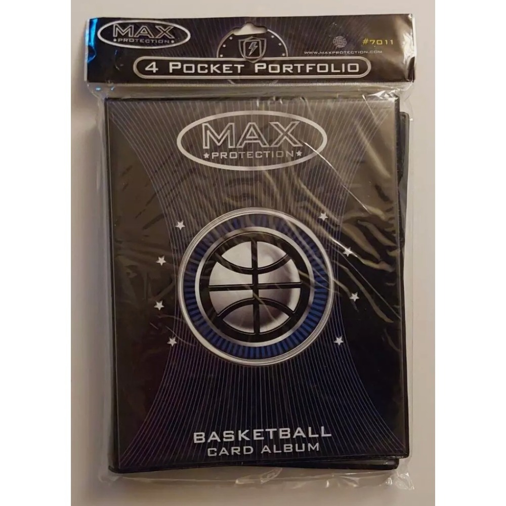 Max Protection Basketball Card Album‎ 4 Pocket Portfolio Card Protection Binder
